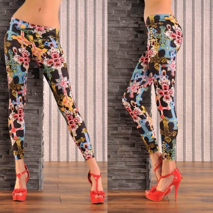 Sexy Brightly tattoo pattern  Colored Leggings